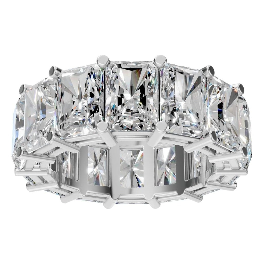 RI-9406 White Gold Ring SET - Front View