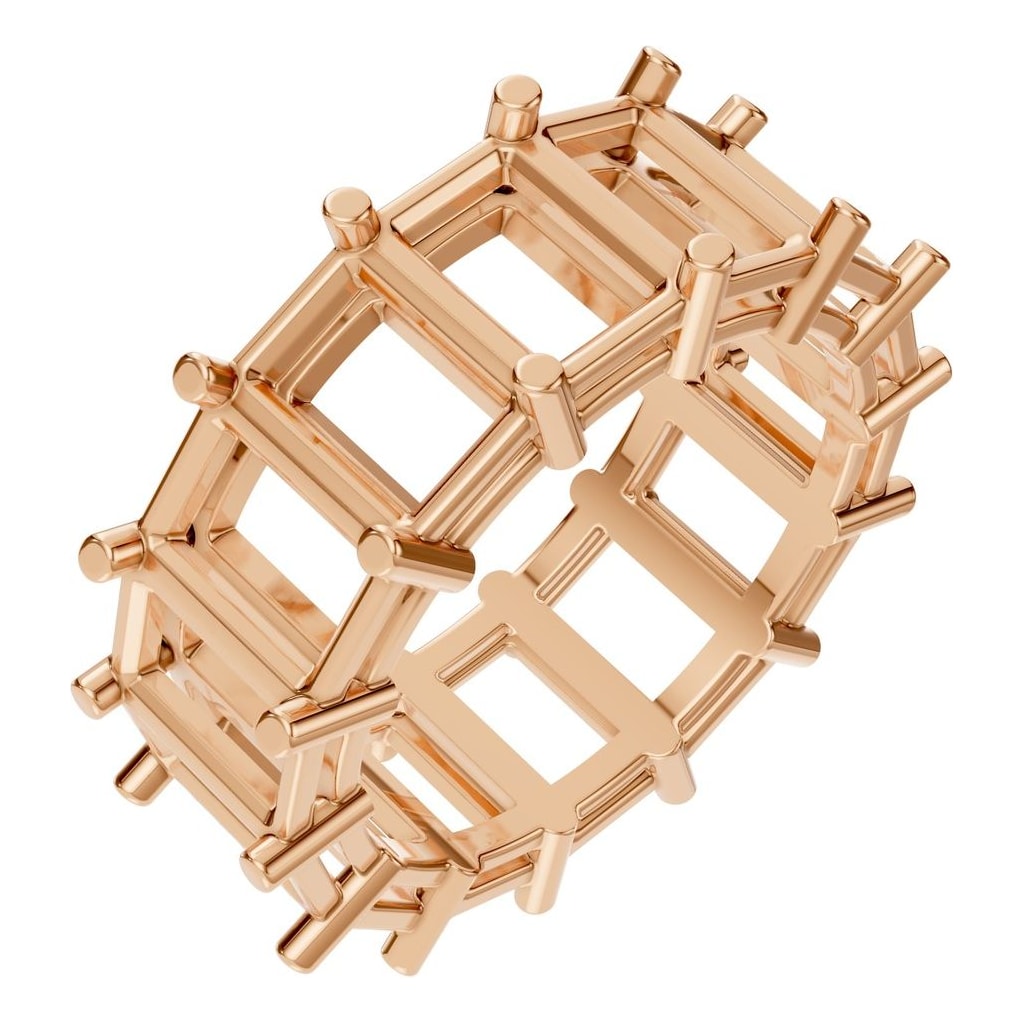 RI-9406 Rose Gold Ring UNSET - Main View