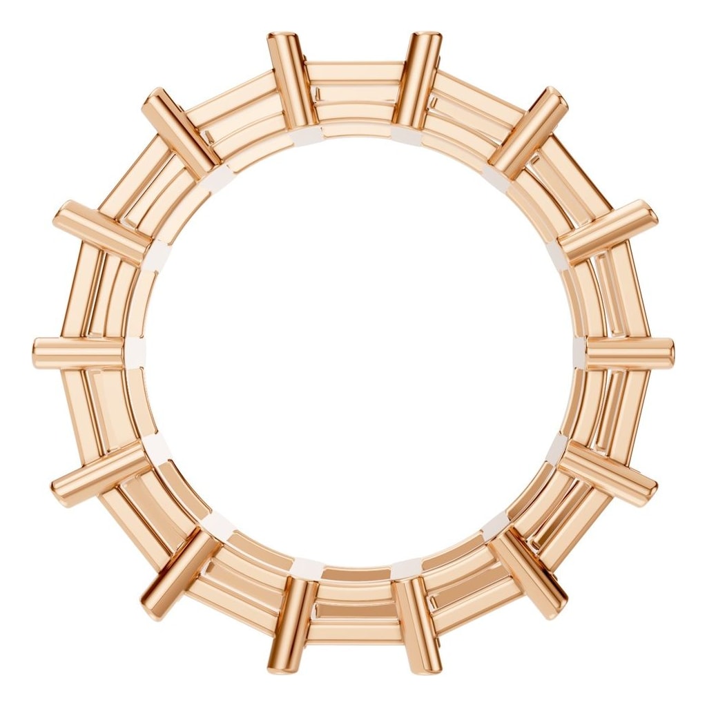 RI-9406 Rose Gold Ring UNSET - Top View