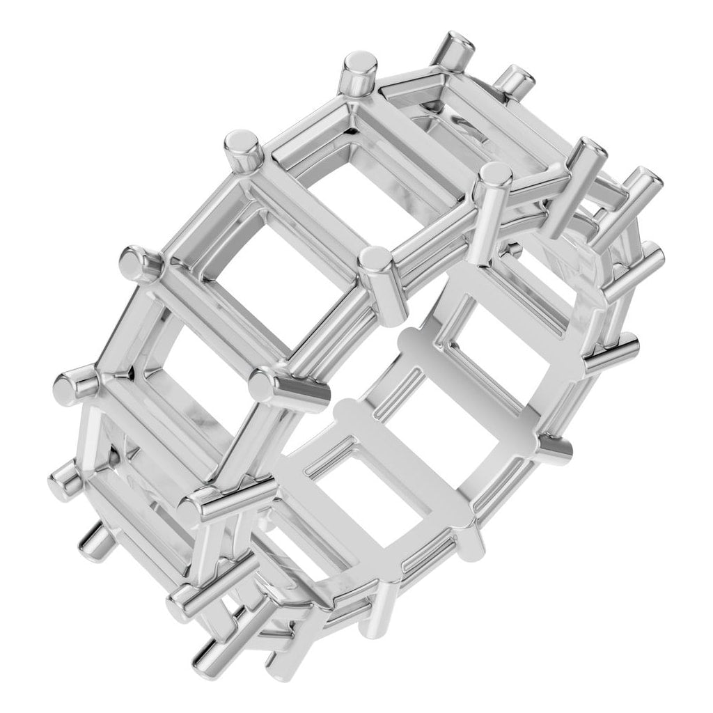 RI-9406 White Gold Ring UNSET - Main View