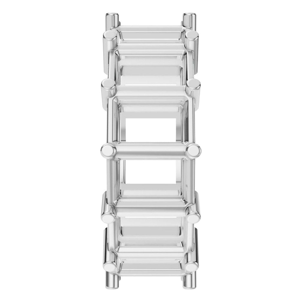 RI-9406 White Gold Ring UNSET - Side View