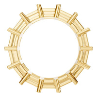 RI-9406 Yellow Gold Ring UNSET - Top View