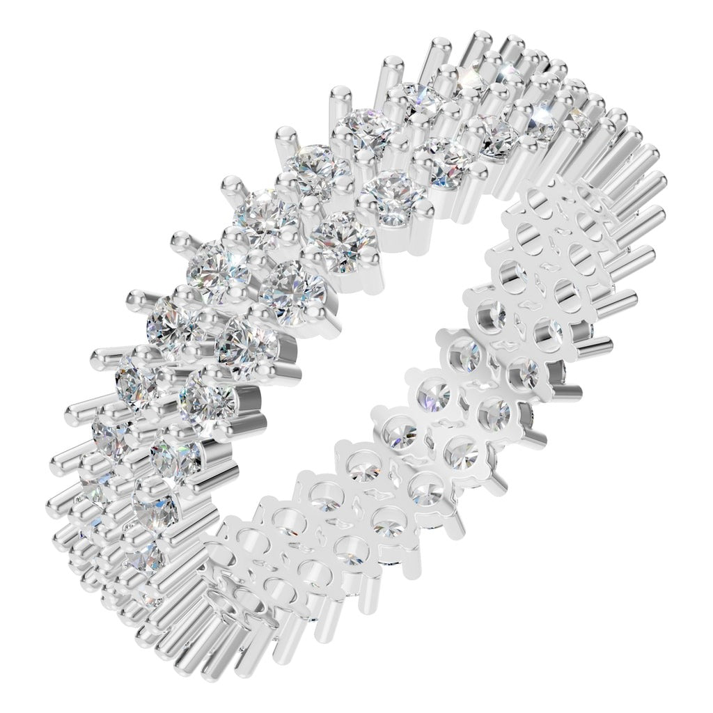 RI-9415 White Gold Ring SET - Main View