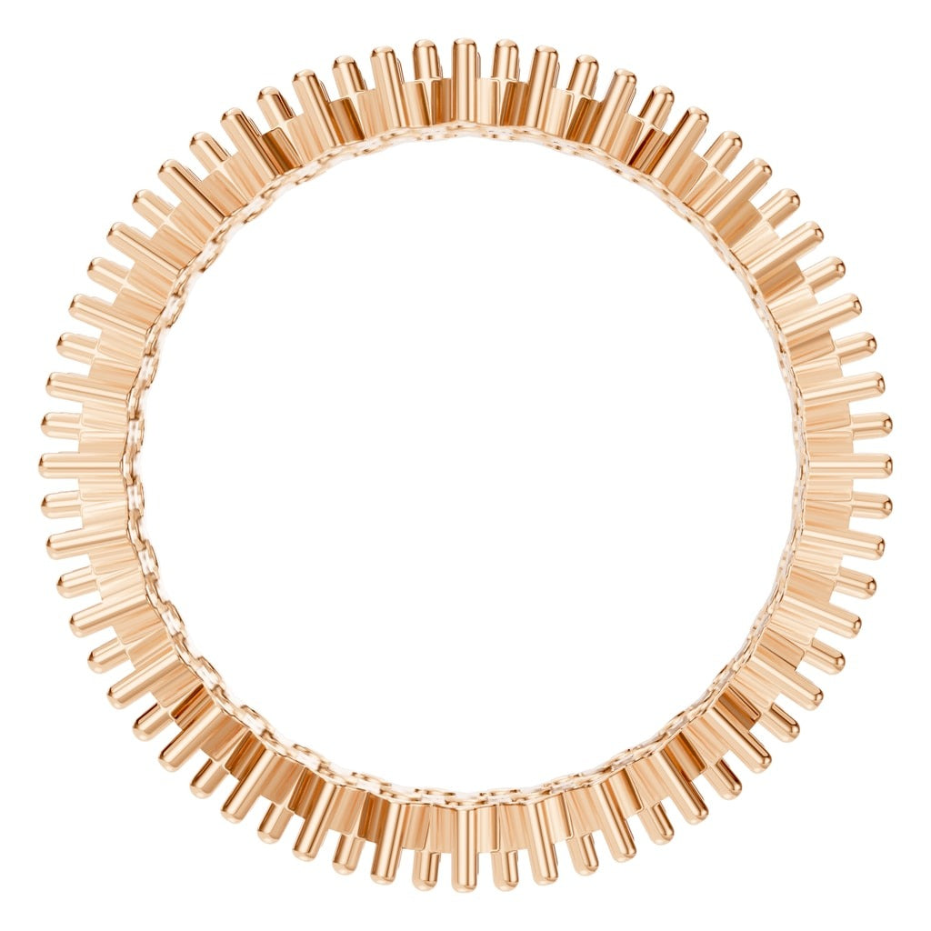 RI-9415 Rose Gold Ring UNSET - Top View