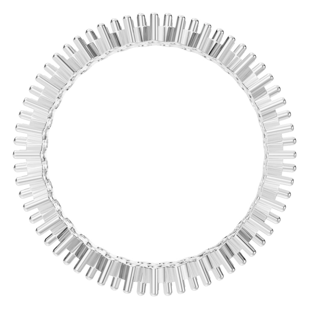 RI-9415 White Gold Ring UNSET - Top View