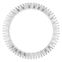 RI-9415 White Gold Ring UNSET - Top View
