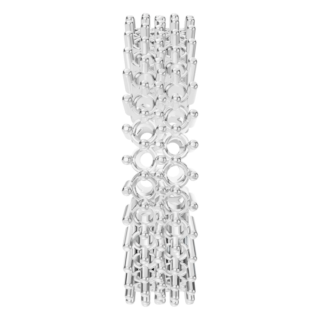 RI-9415 White Gold Ring UNSET - Side View