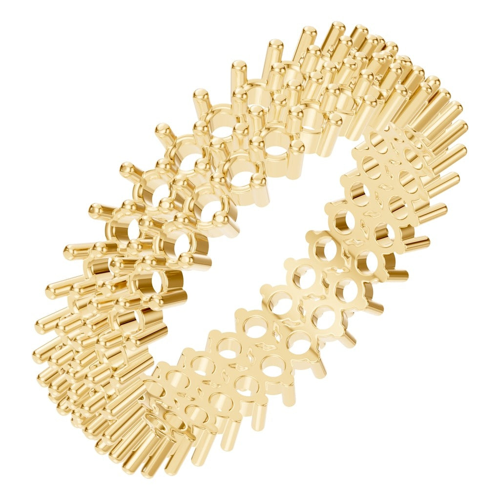 RI-9415 Yellow Gold Ring UNSET - Main View