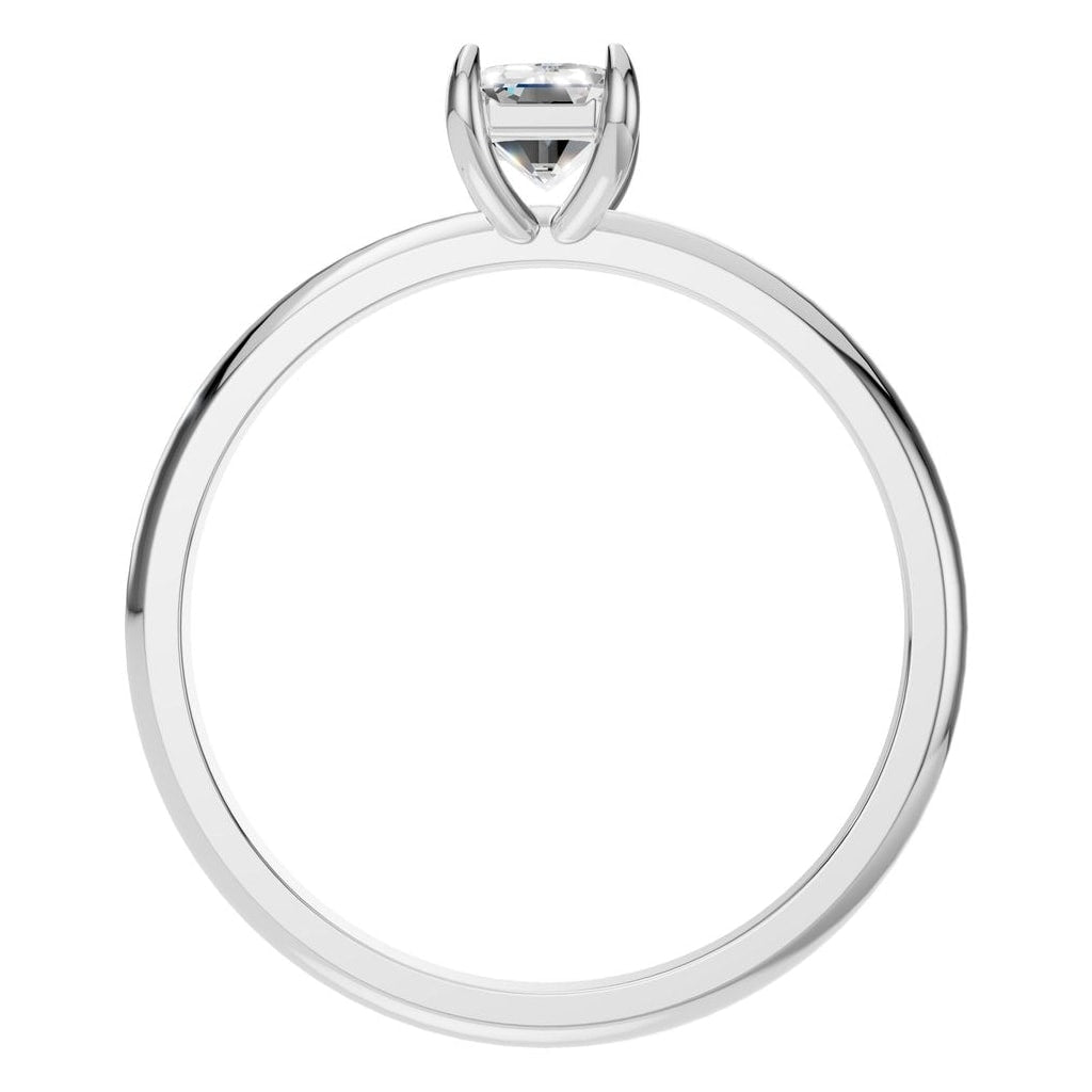 RI-9495 White Gold Ring SET - Top View