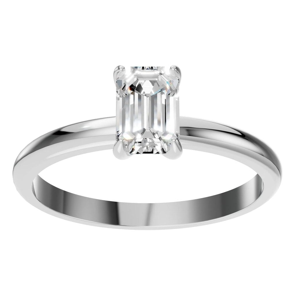 RI-9495 White Gold Ring SET - Front View