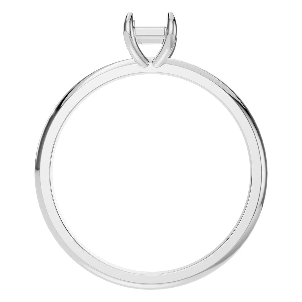 RI-9495 White Gold Ring UNSET - Top View