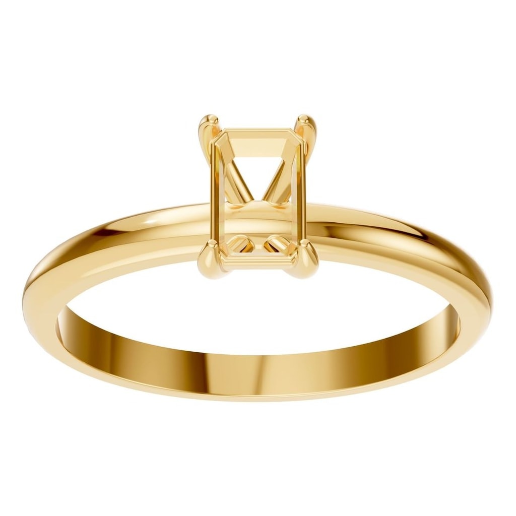 RI-9495 Yellow Gold Ring UNSET - Front View