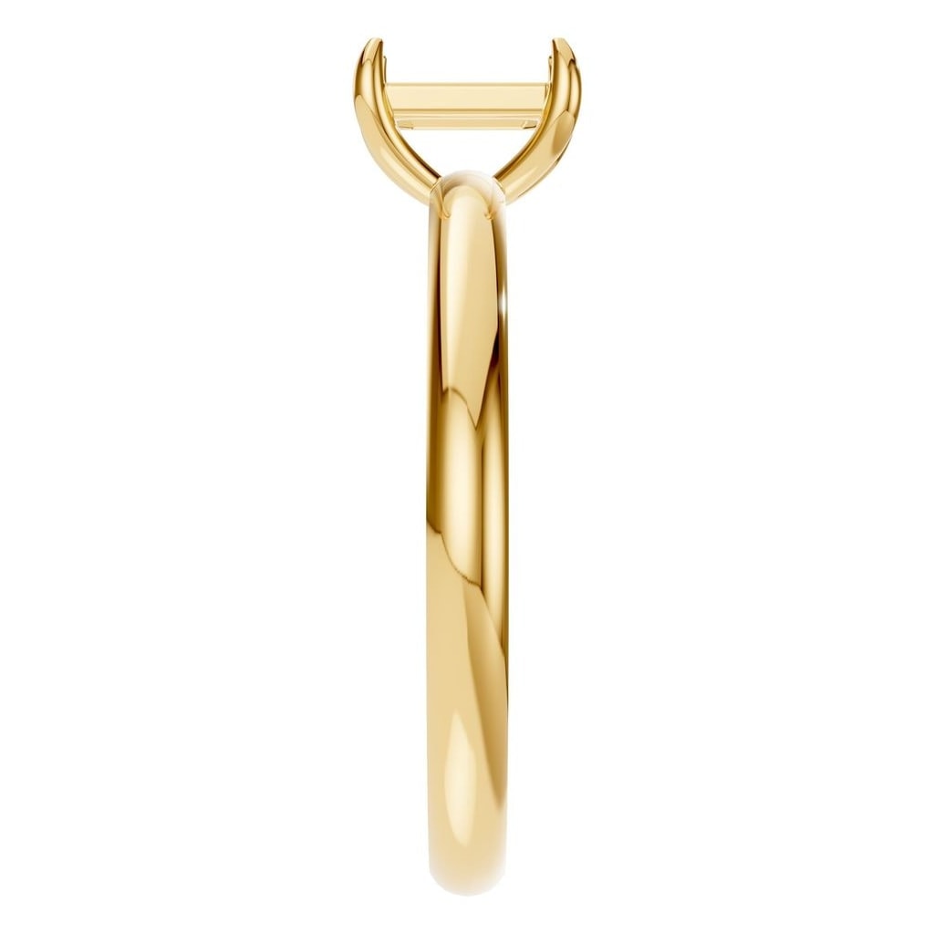 RI-9495 Yellow Gold Ring UNSET - Side View