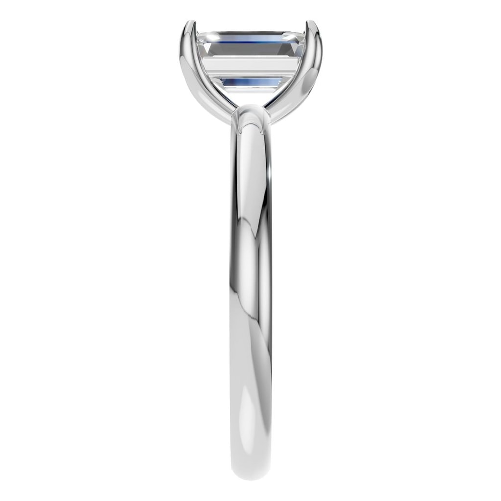 RI-9495 White Gold Ring SET - Side View