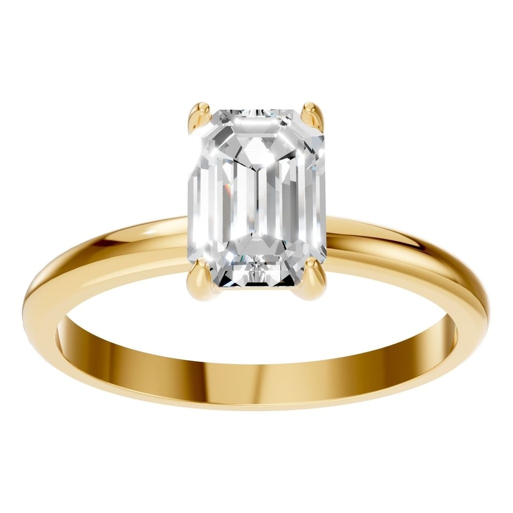 RI-9495 Yellow Gold Ring SET - Front View