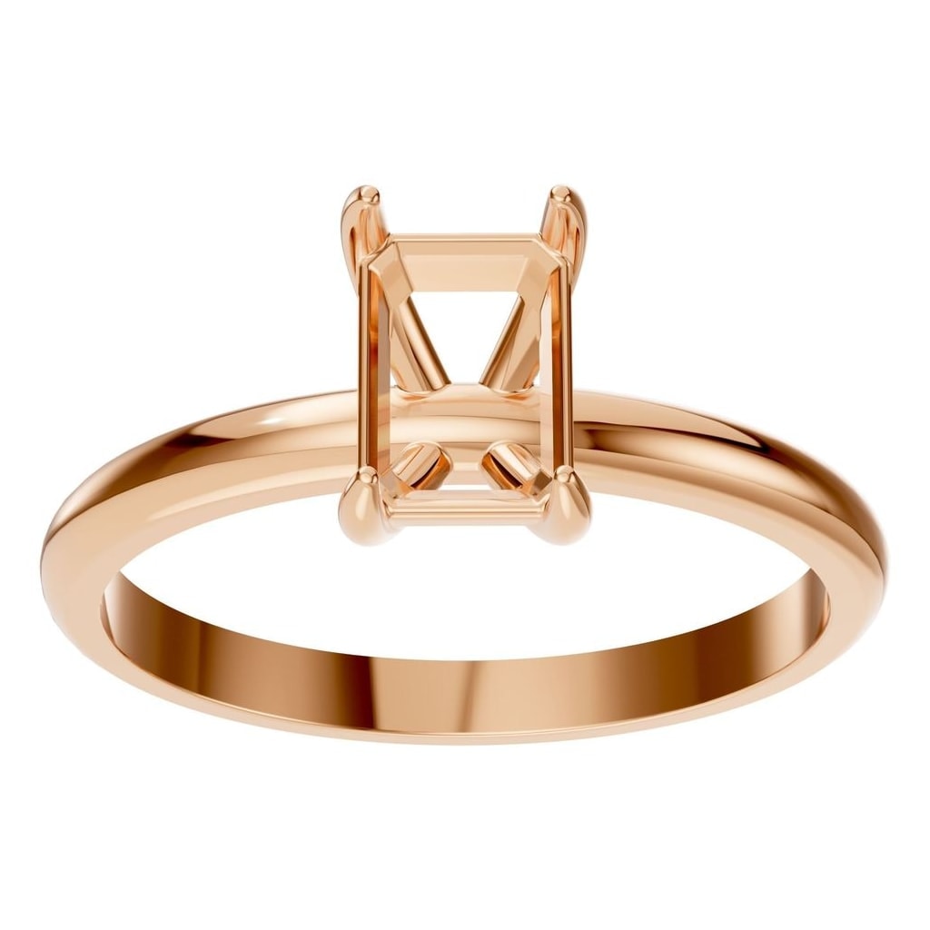 RI-9495 Rose Gold Ring UNSET - Front View