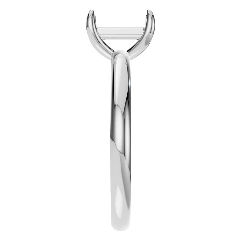 RI-9495 White Gold Ring UNSET - Side View