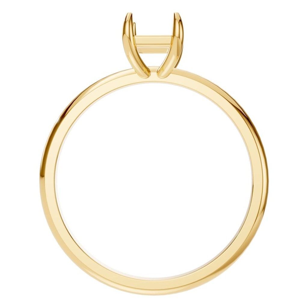 RI-9495 Yellow Gold Ring UNSET - Top View