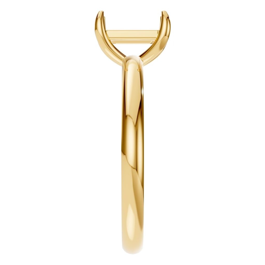 RI-9495 Yellow Gold Ring UNSET - Side View