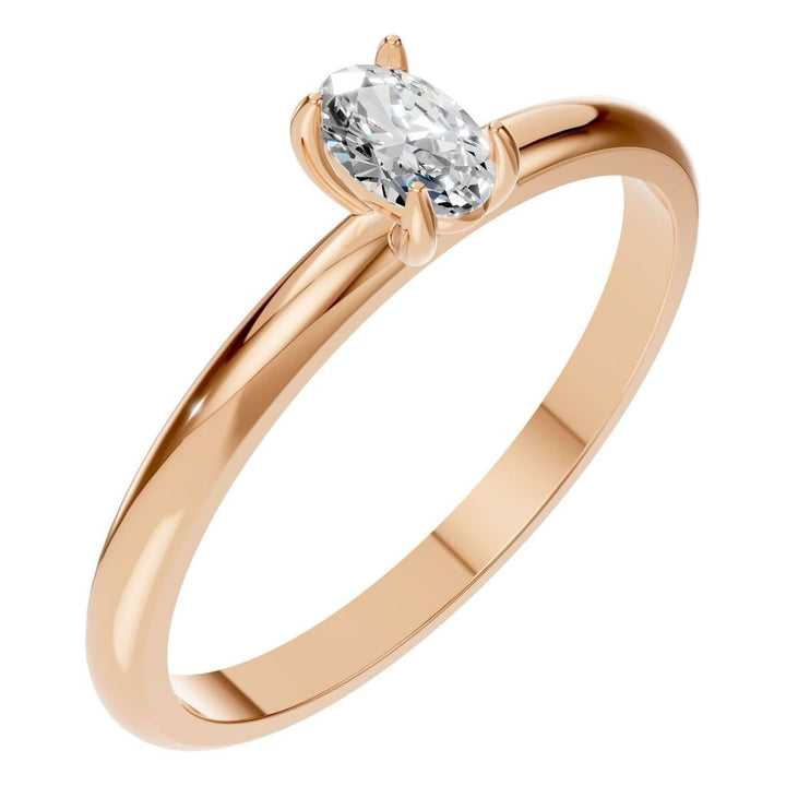 Solitaire Ring Mounting - Oval 5x3mm
