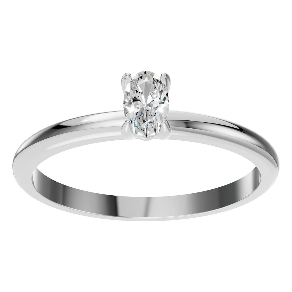 RI-9495 White Gold Ring SET - Front View