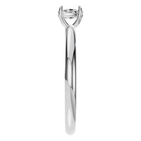 RI-9495 White Gold Ring SET - Side View