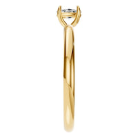 RI-9495 Yellow Gold Ring SET - Side View