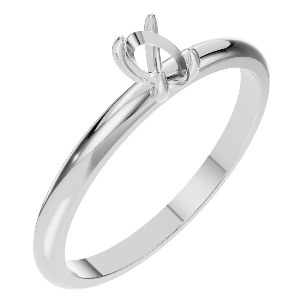 RI-9495 White Gold Ring UNSET - Main View
