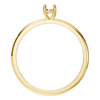 RI-9495 Yellow Gold Ring UNSET - Top View