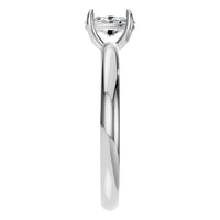 RI-9495 White Gold Ring SET - Side View