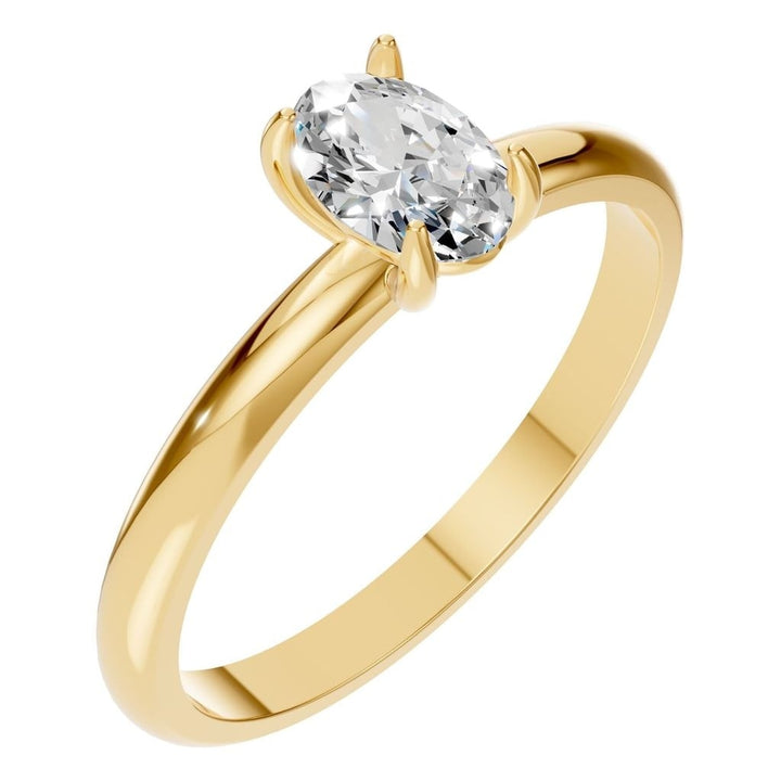 Solitaire Ring Mounting - Oval 6x4mm