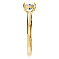 RI-9495 Yellow Gold Ring SET - Side View