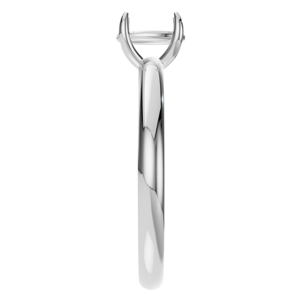 RI-9495 White Gold Ring UNSET - Side View