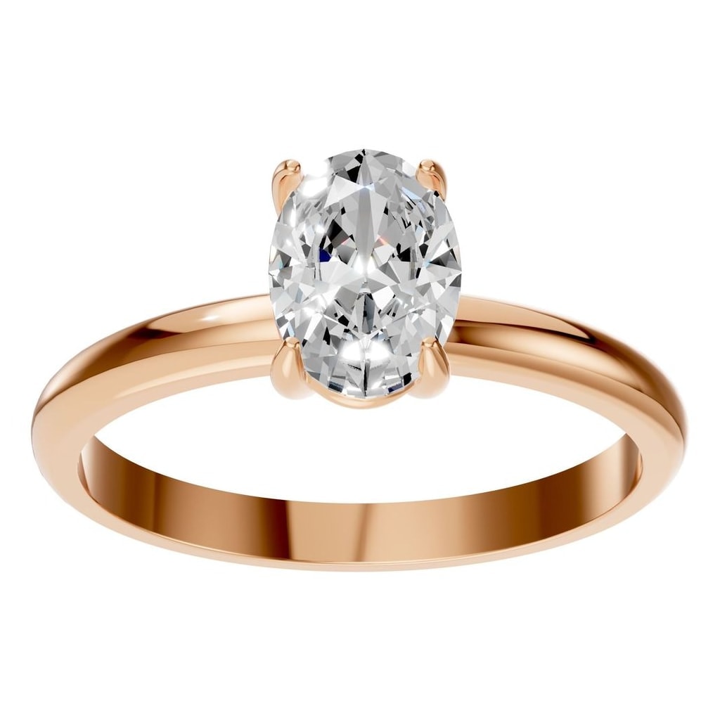 RI-9495 Rose Gold Ring SET - Front View