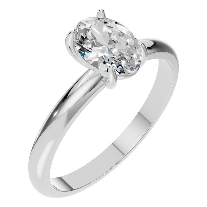 Solitaire Ring Mounting - Oval 7x5mm