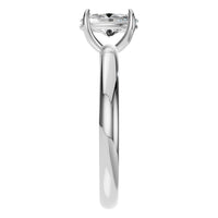 RI-9495 White Gold Ring SET - Side View