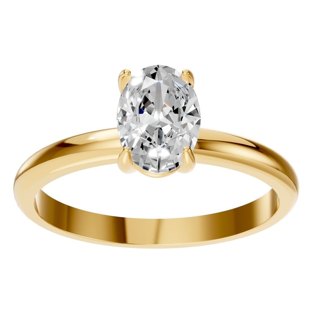 RI-9495 Yellow Gold Ring SET - Front View