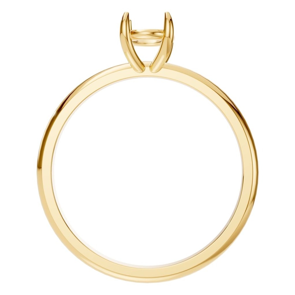 RI-9495 Yellow Gold Ring UNSET - Top View