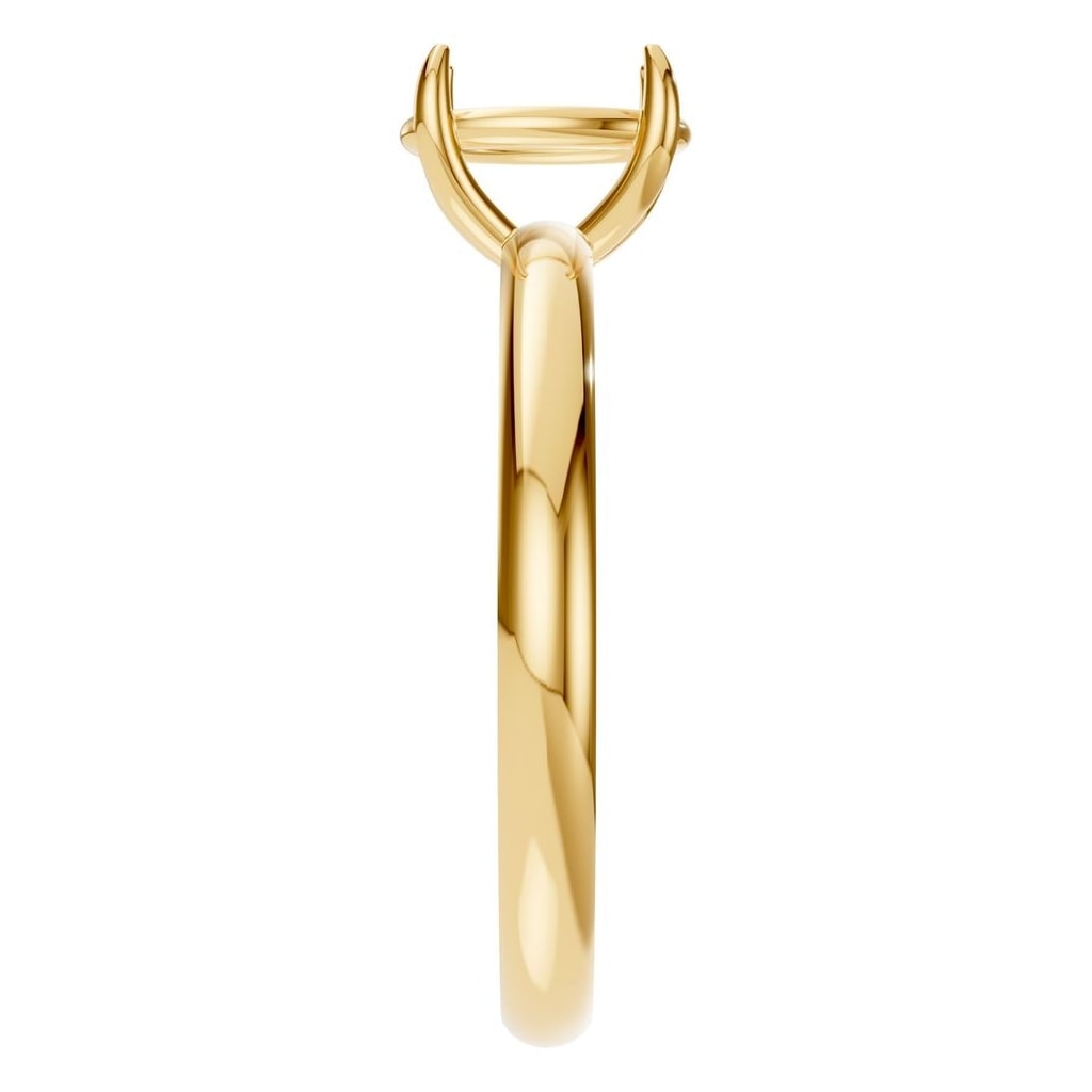 RI-9495 Yellow Gold Ring UNSET - Side View