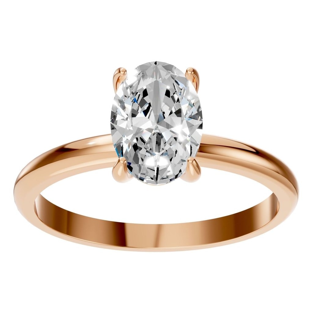 RI-9495 Rose Gold Ring SET - Front View