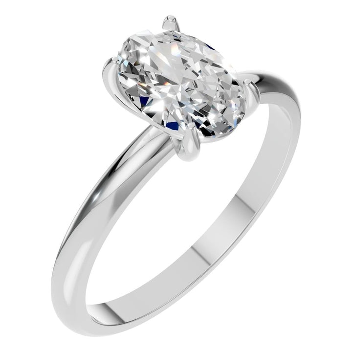 Solitaire Ring Mounting - Oval 8x5.5mm