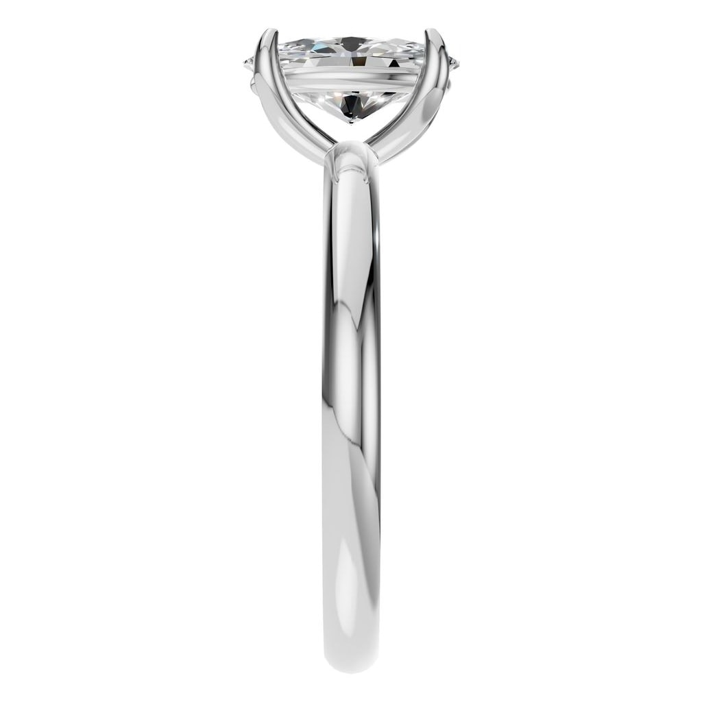 RI-9495 White Gold Ring SET - Side View