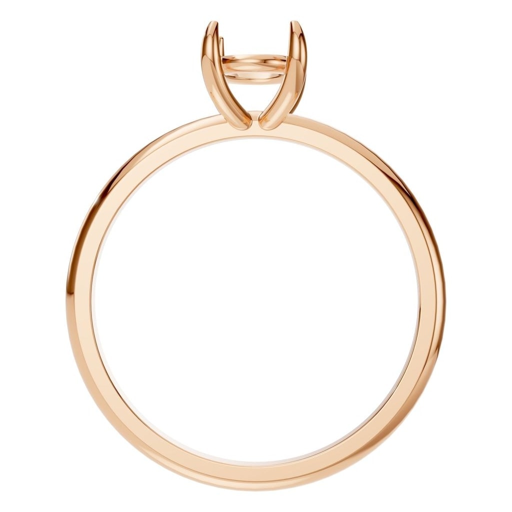 RI-9495 Rose Gold Ring UNSET - Top View