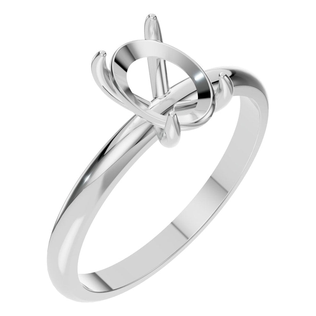 RI-9495 White Gold Ring UNSET - Main View
