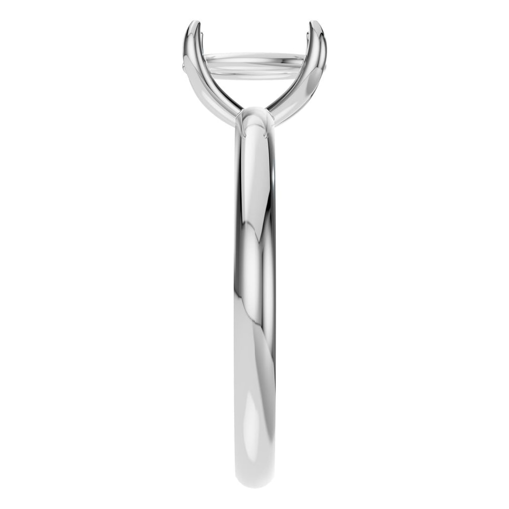 RI-9495 White Gold Ring UNSET - Side View