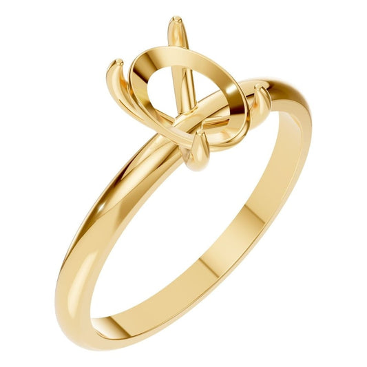 RI-9495 Yellow Gold Ring UNSET - Main View