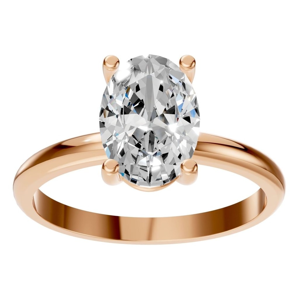 RI-9495 Rose Gold Ring SET - Front View