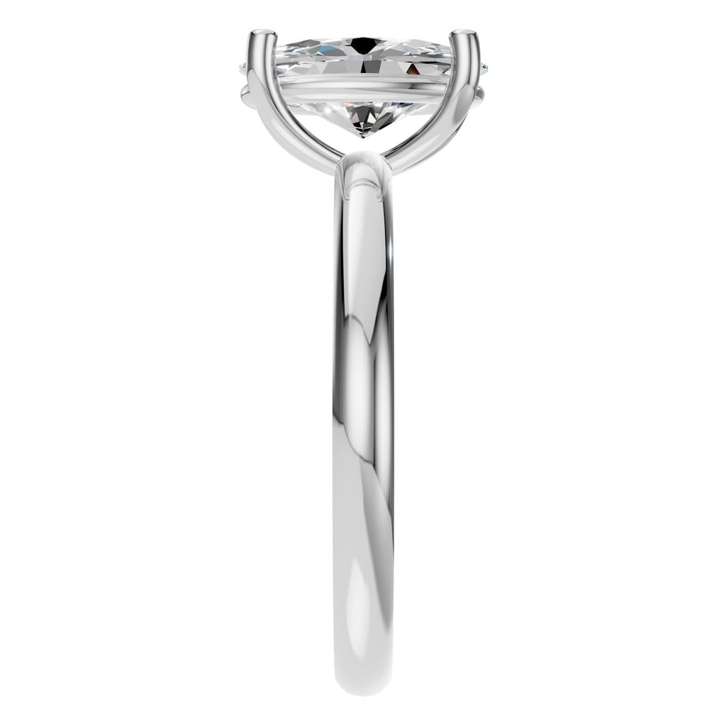 RI-9495 White Gold Ring SET - Side View