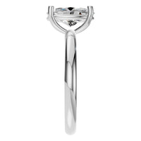 RI-9495 White Gold Ring SET - Side View