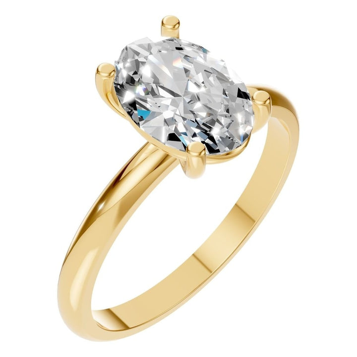 Solitaire Ring Mounting - Oval 9x6mm